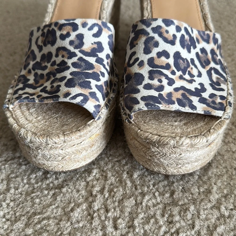 NEW! MARC FISHER ALIDA ESPADRILLE WEDGE SANDAL - SIZE 9.5